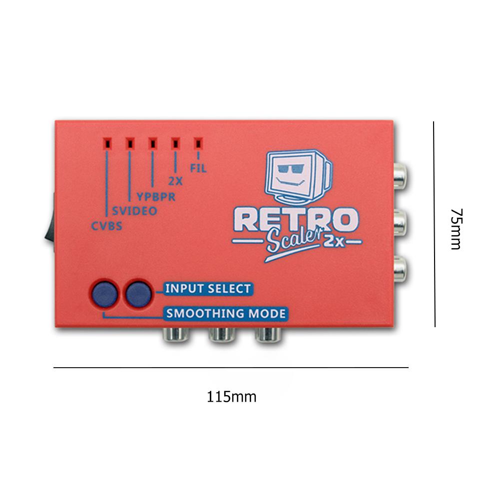 Convertidor compatible con A/V a HDMI y duplicador de línea compatible con Vic20 (rojo)