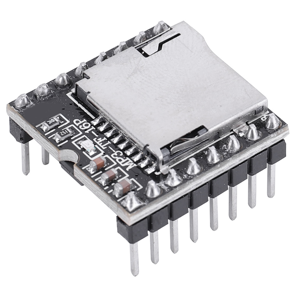 thumbnail image 5 of Módulo MP3 Mini reproductor DF compatible con tarjeta TF placa de reproductor de disco en U para Arduino, 5 of 9
