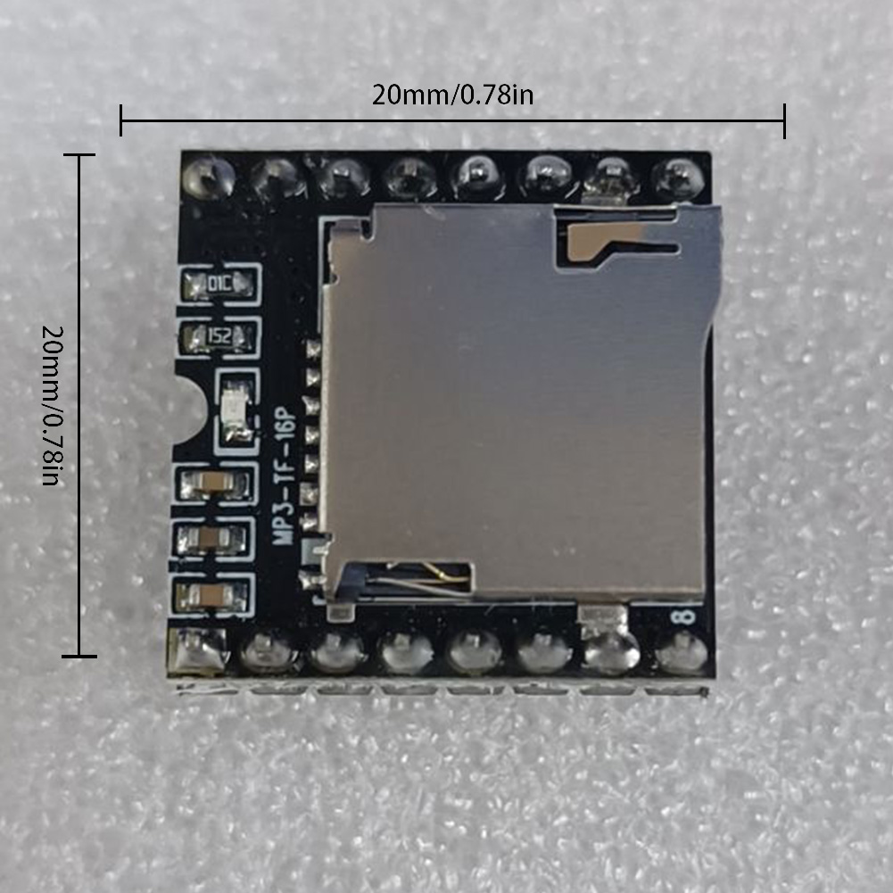 thumbnail image 2 of Módulo MP3 Mini reproductor DF compatible con tarjeta TF placa de reproductor de disco en U para Arduino, 2 of 9