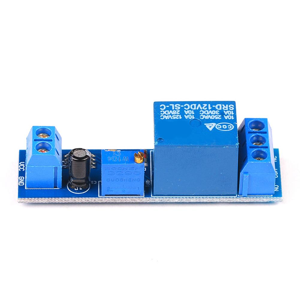 thumbnail image 1 of Módulo de relé de retardo de tiempo NE555 5 V/12 V 0 a 10 segundos de retardo automotriz (12 V), 1 of 7