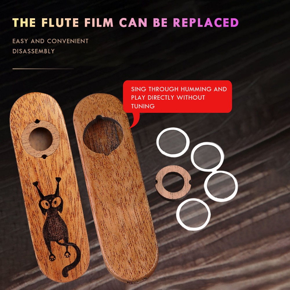 thumbnail image 4 of Caoba Kazoo Mini Kazoo Instrumentos para amantes de la música Fiesta Instrumento musical, 4 of 6
