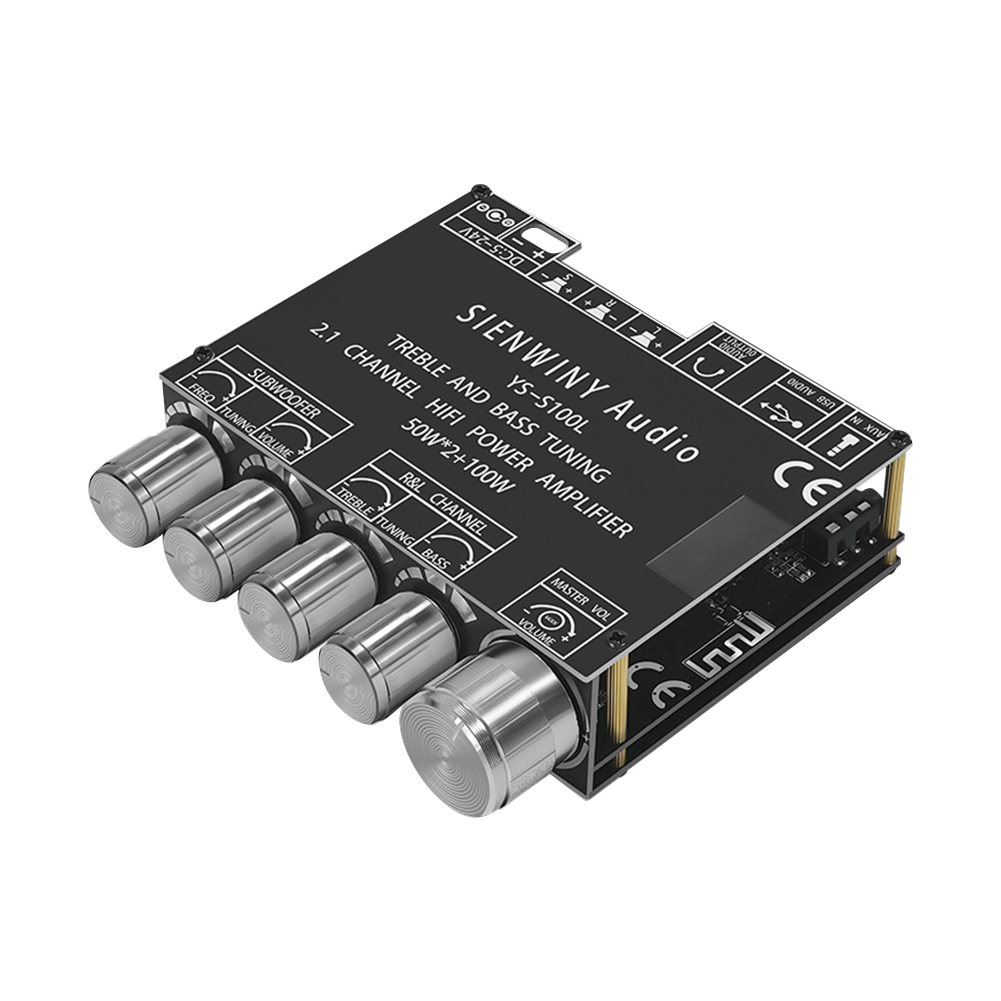 thumbnail image 4 of Módulo amplificador de Audio de 3 canales 2,1 50WX2 100W CS8673E compatible con Bluetooth, 4 of 9