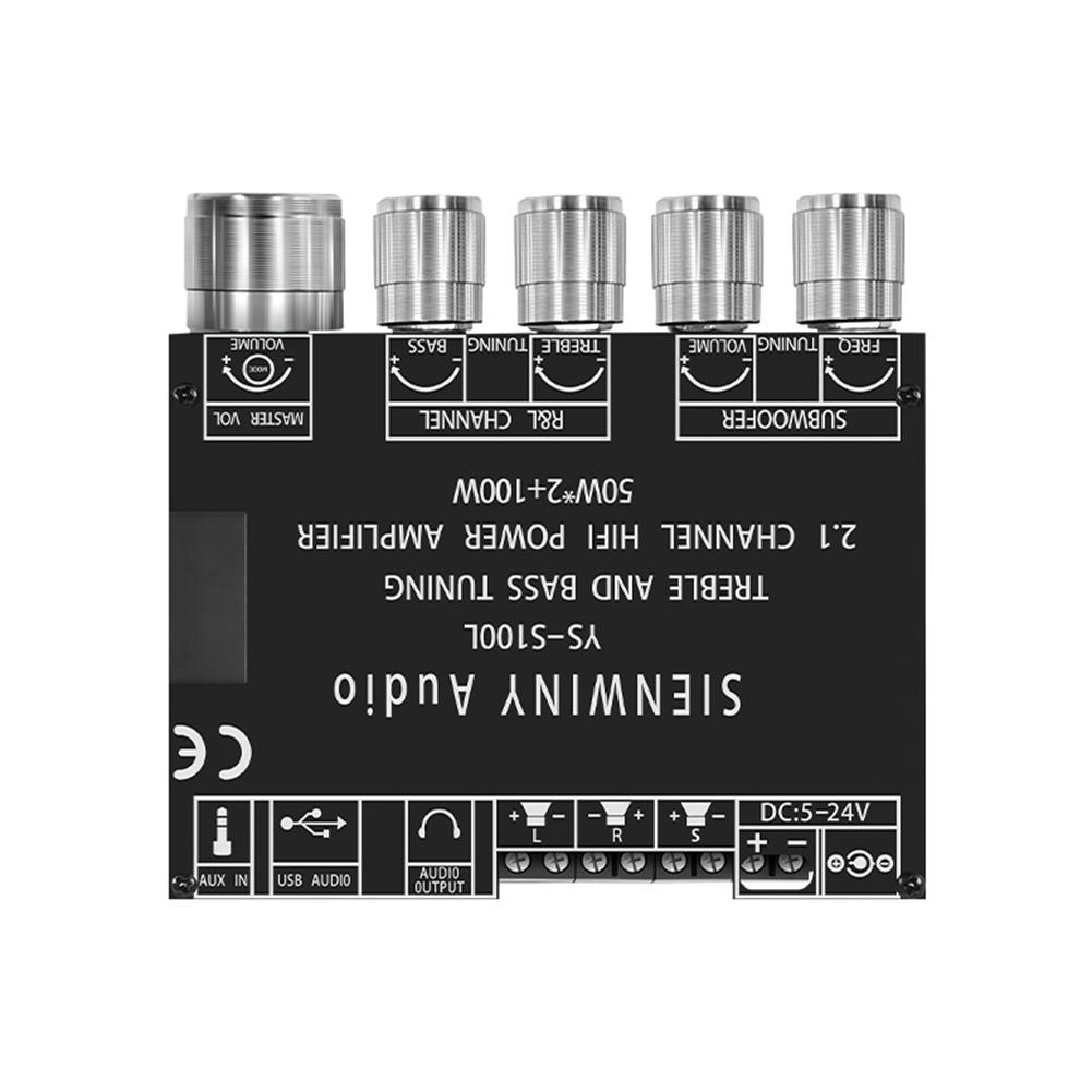 thumbnail image 5 of Módulo amplificador de Audio de 3 canales 2,1 50WX2 100W CS8673E compatible con Bluetooth, 5 of 9