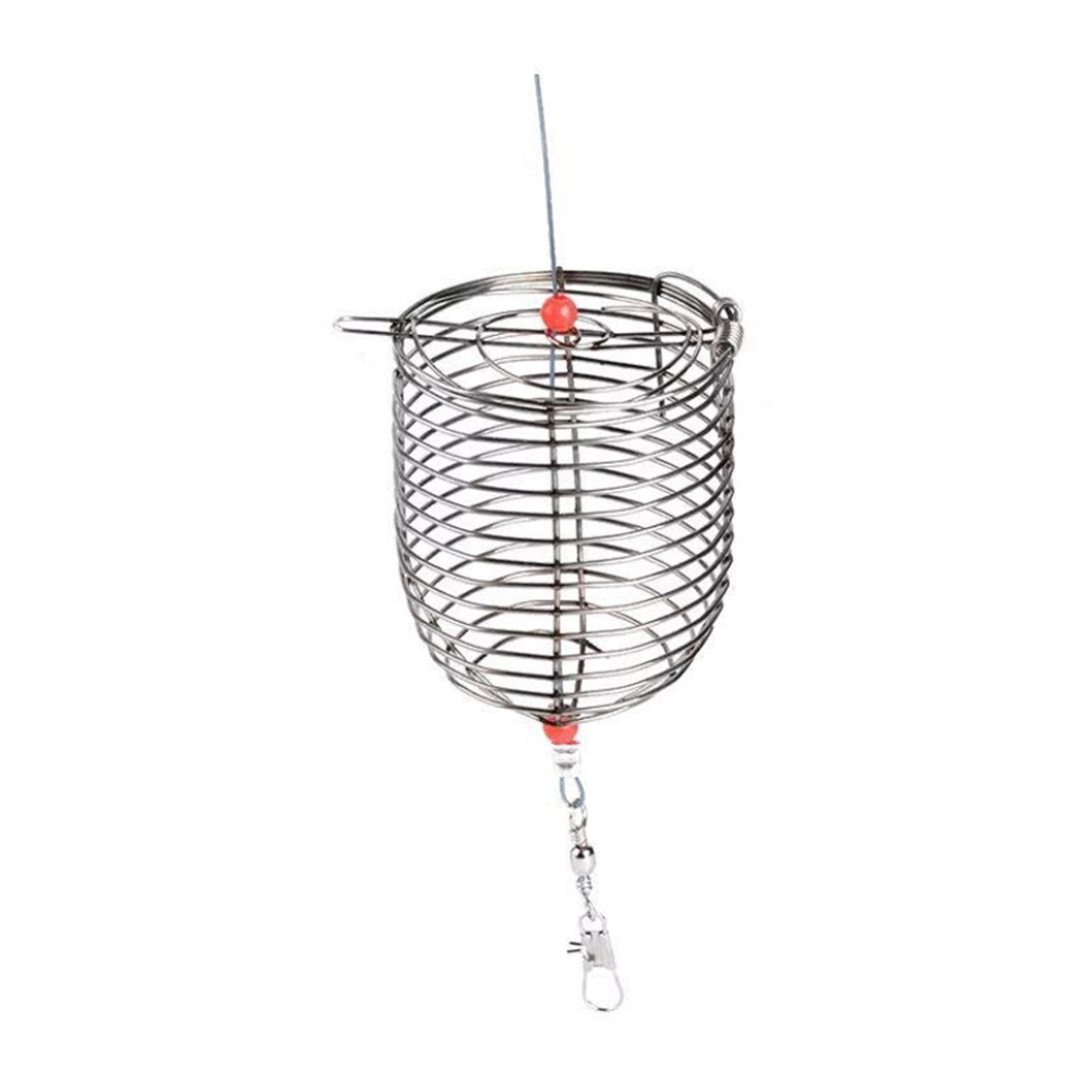 thumbnail image 1 of Alimentador de jaula de pesca, señuelo, soporte de cesta de cebo cónico, aparejos de carpa (L), 1 of 7
