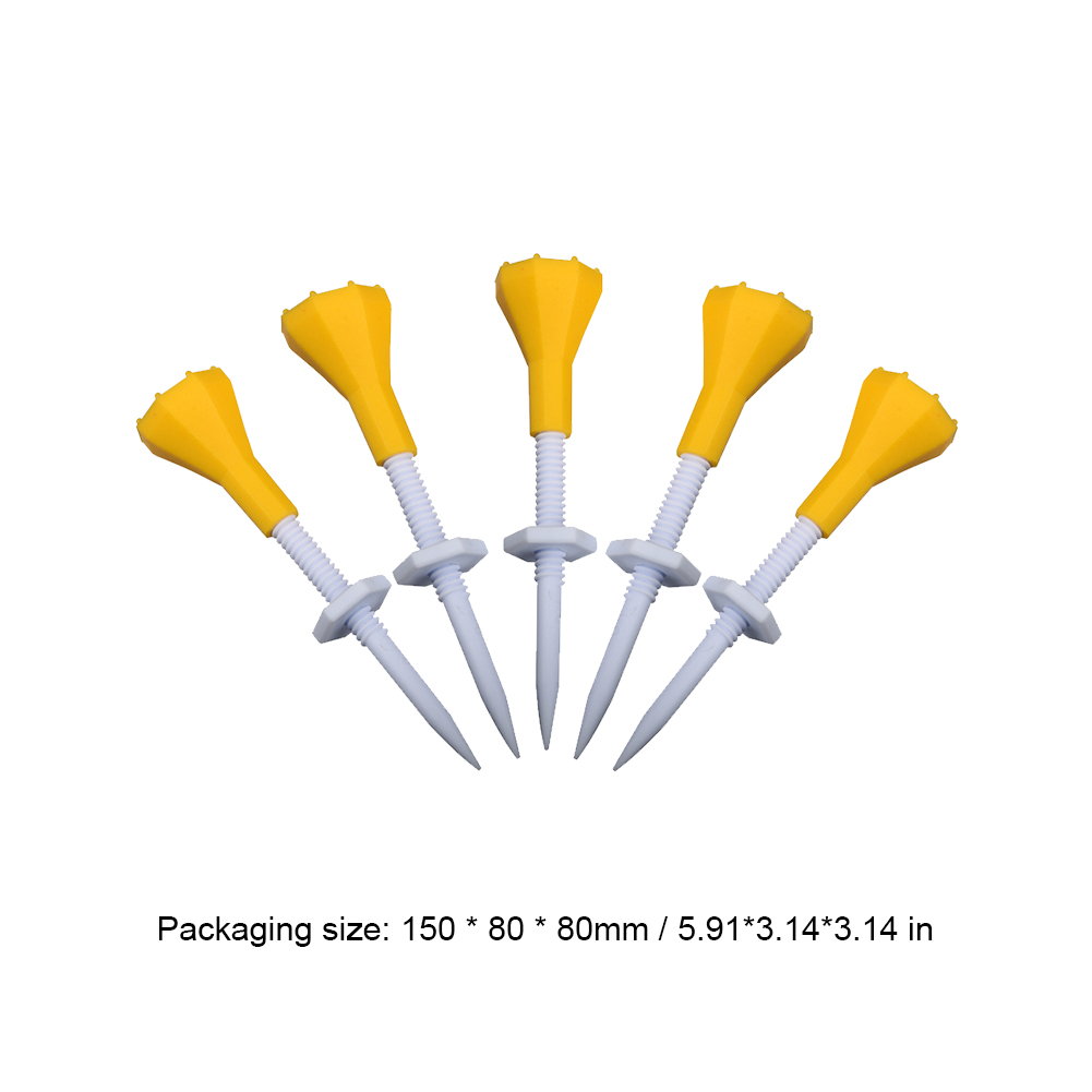 thumbnail image 2 of Altura ajustable Golf Tees Ball Stud Más estable 5pcs Golf Holders para la práctica, 2 of 8