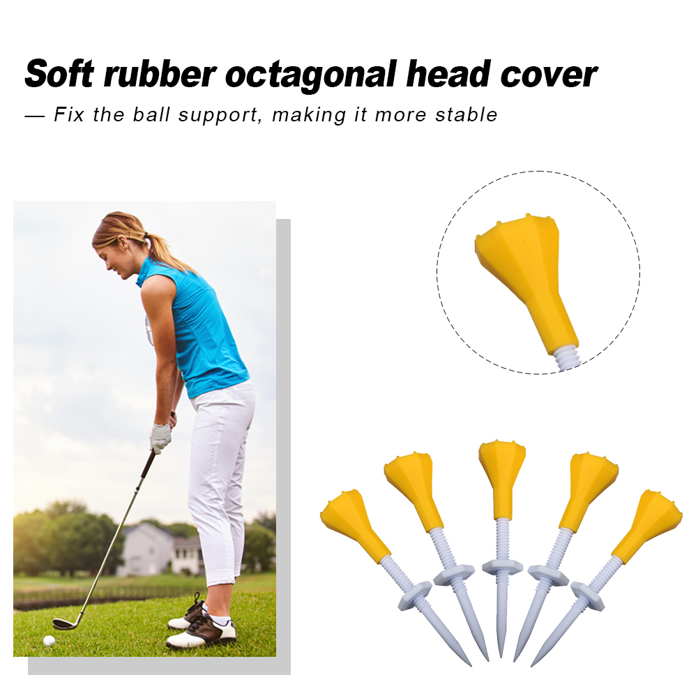 thumbnail image 4 of Altura ajustable Golf Tees Ball Stud Más estable 5pcs Golf Holders para la práctica, 4 of 8