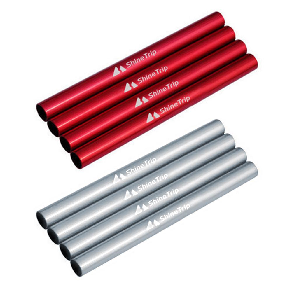 Reparación Tienda Conexión Tubería Reparación Tubería Camping Accesorios Rojo 4pcs