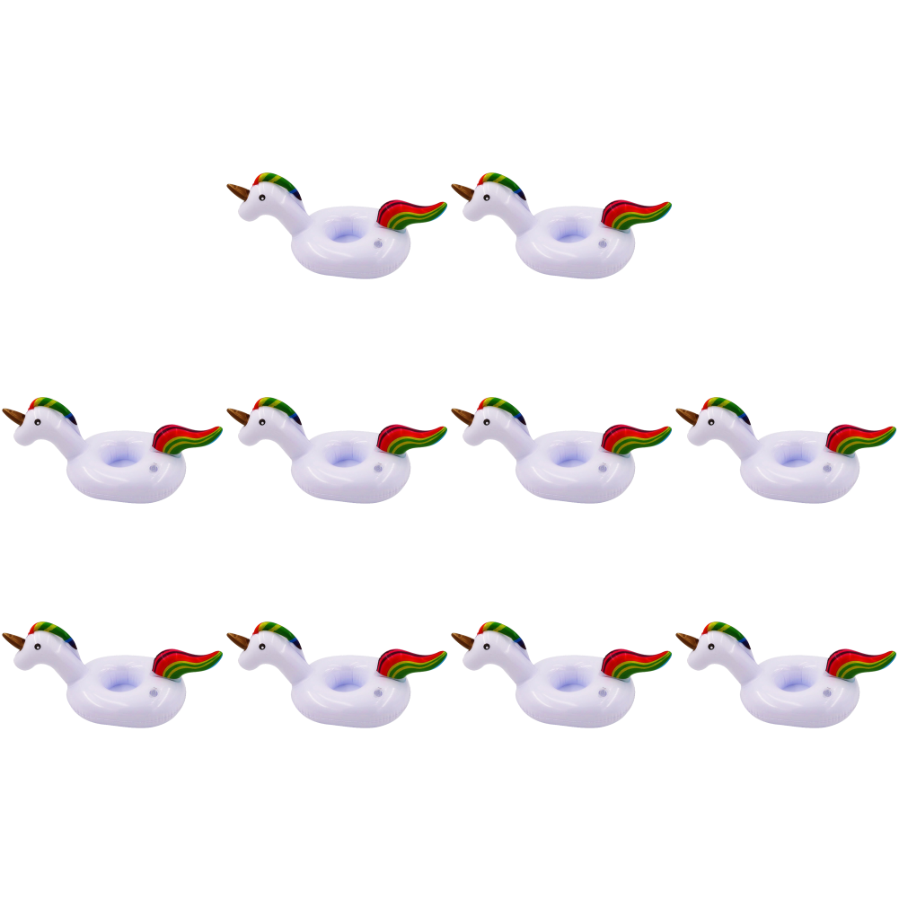 thumbnail image 5 of Portavasos flotante, flotador inflable, bandeja para bebidas de cerveza, regalo de PVC (caballo sin orejas), 5 of 5