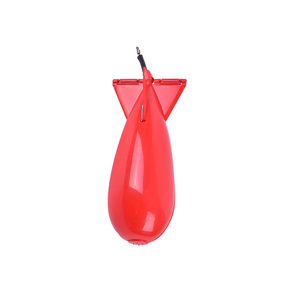 Carp Fishing Rockets Feeder 3 Tamaño Bomba Señuelo Cebos Titular Maker Tackle (M) Rojo