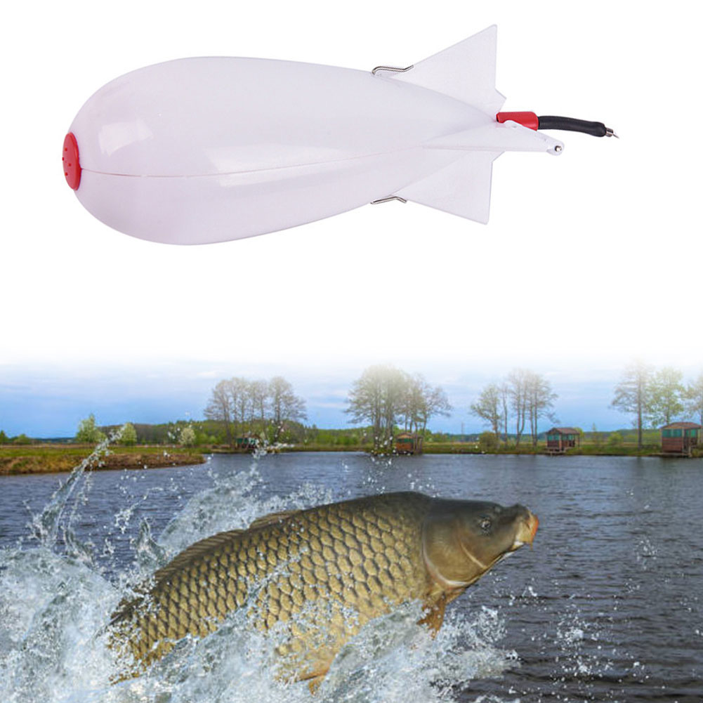 thumbnail image 4 of Carp Fishing Rockets Feeder 3 Tamaño Bomba Señuelo Cebos Titular Maker Tackle (S) Blanco, 4 of 5