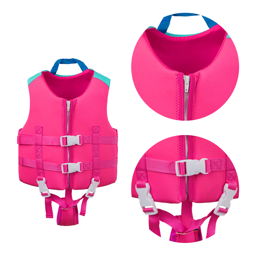 thumbnail image 1 of Chaleco salvavidas para niños Chaleco salvavidas de neopreno para entrenador de natación Transpirable para niñas y niños, 1 of 7