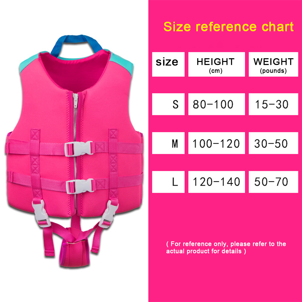 thumbnail image 3 of Chaleco salvavidas para niños Chaleco salvavidas de neopreno para entrenador de natación Transpirable para niñas y niños, 3 of 7