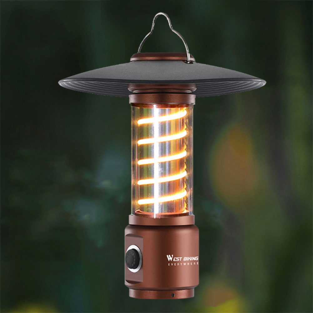 thumbnail image 4 of Camping USB WEST BIKING Lámpara LED 400LM 2200mAh Impermeable Recargable Marrón, 4 of 5