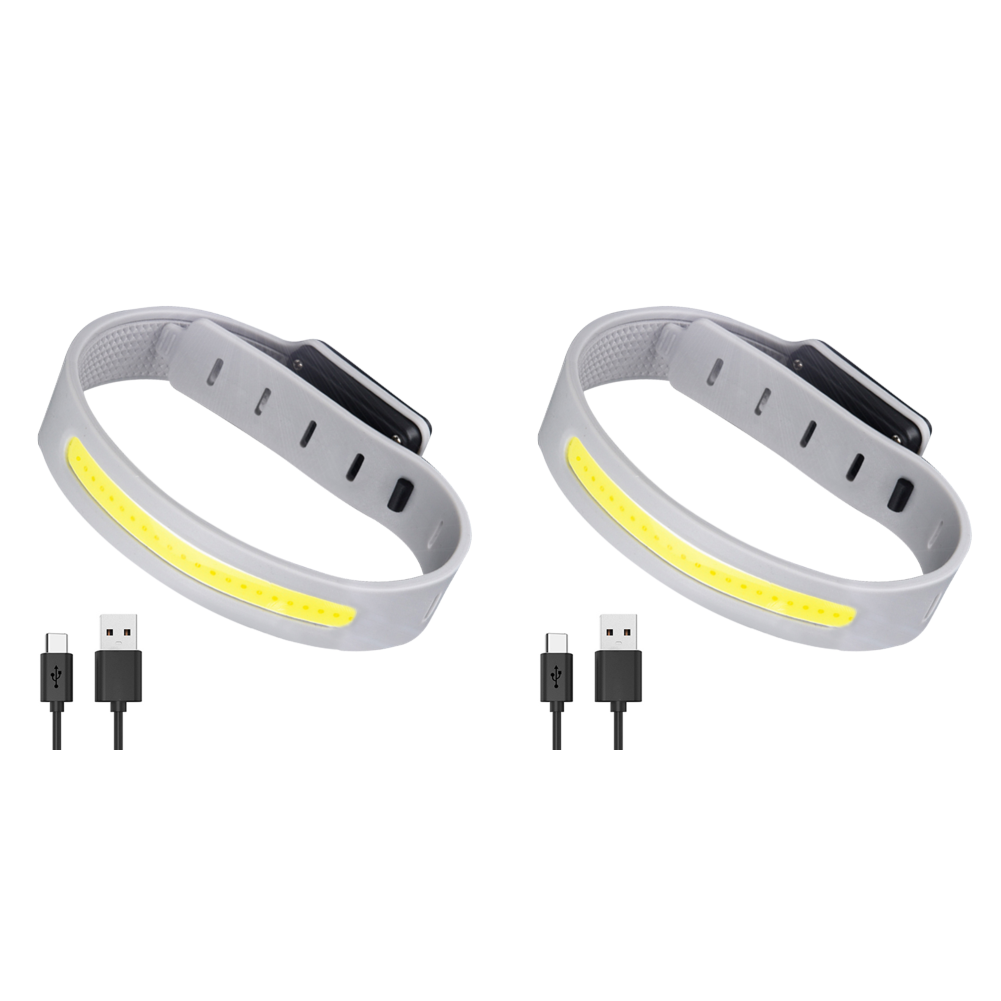 thumbnail image 5 of USB COB LED Brazalete Luz Ehuebsd 350mAh 500LM IPX4 Impermeable 2 Piezas, 5 of 9