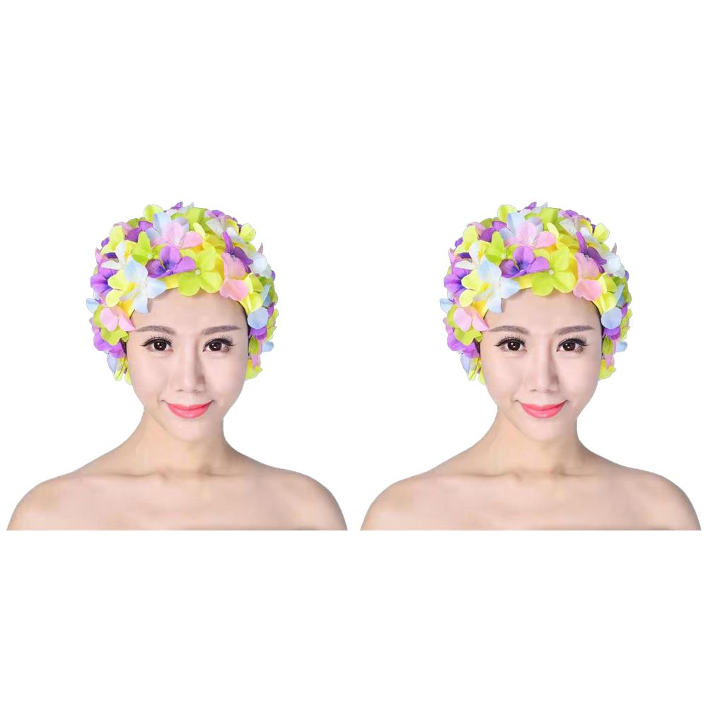 thumbnail image 5 of Gorra 3D Flower Bathing Gorro transpirable para deportes acuáticos para mujer (diseño y color), 5 of 5