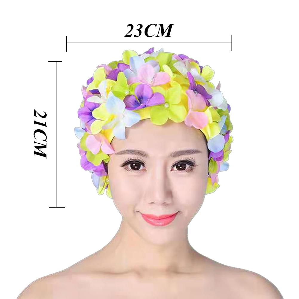 thumbnail image 2 of Gorra 3D Flower Bathing Gorro transpirable para deportes acuáticos para mujer (diseño y color), 2 of 5