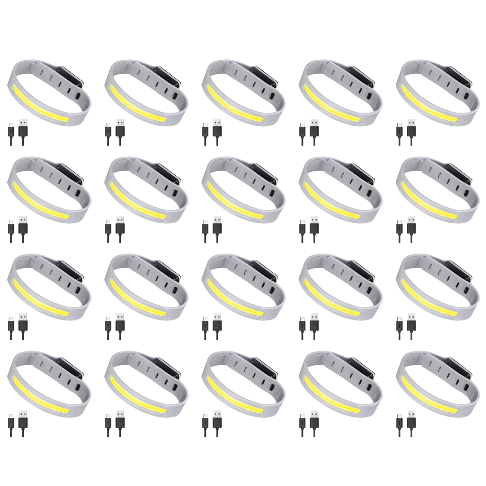 thumbnail image 5 of USB COB LED Brazalete Luz 350mAh 500LM Luz IPX4 Impermeable Tipo-C Recargable, 5 of 9