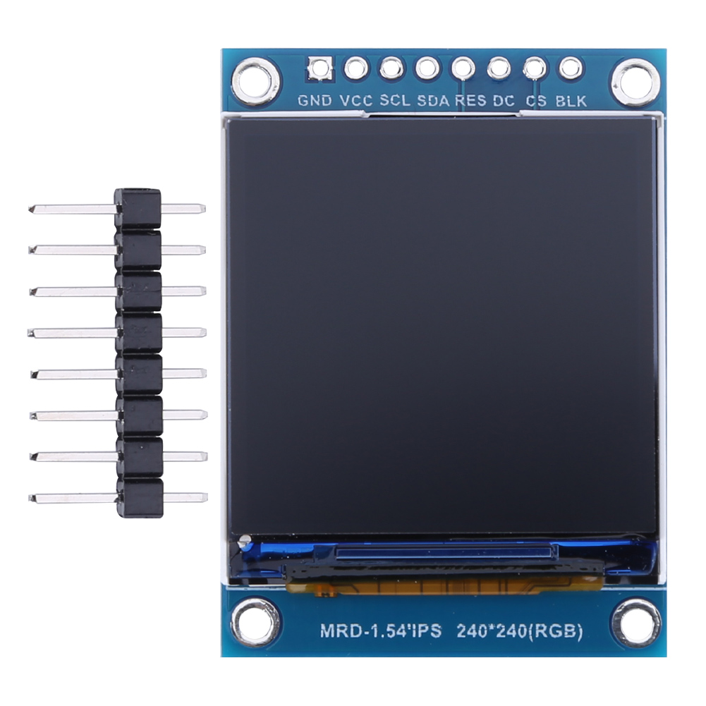 thumbnail image 4 of Interfaz a todo color ST7789 8Pin del módulo 240x240 SPI de la exhibición del LCD IPS de 1,54 pulgadas, 4 of 9