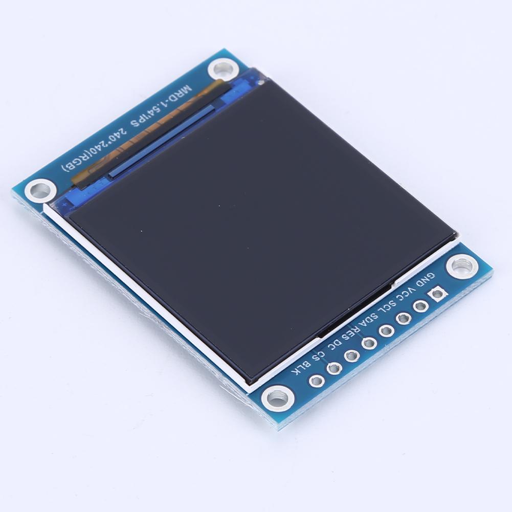 thumbnail image 1 of Interfaz a todo color ST7789 8Pin del módulo 240x240 SPI de la exhibición del LCD IPS de 1,54 pulgadas, 1 of 9
