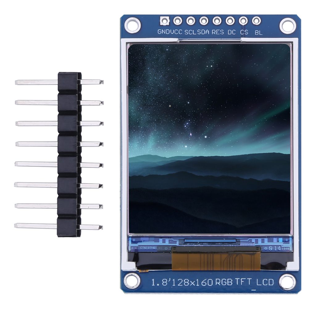 thumbnail image 4 of Módulo de pantalla a color RGB TFT con pantalla LCD de 1,8 pulgadas, 128x160 ST7735S IC para Arduino, 4 of 9