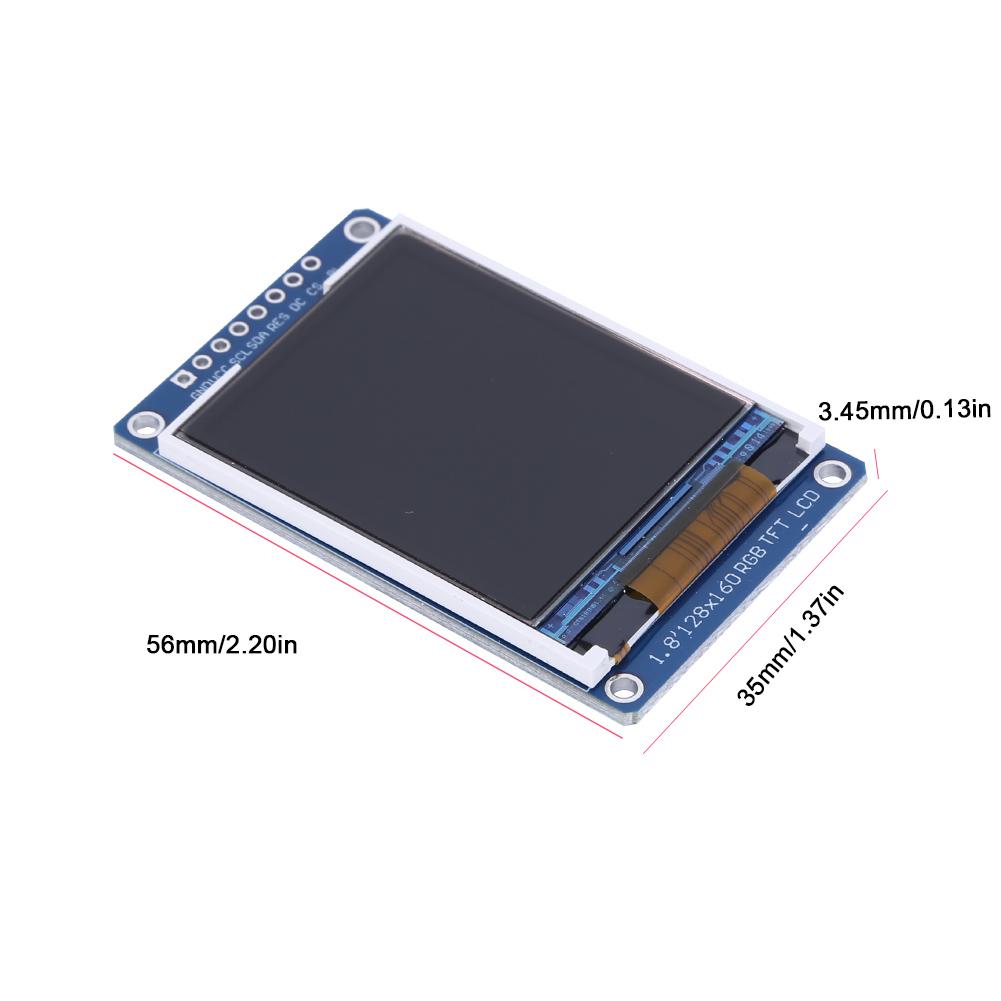 thumbnail image 2 of Módulo de pantalla a color RGB TFT con pantalla LCD de 1,8 pulgadas, 128x160 ST7735S IC para Arduino, 2 of 9
