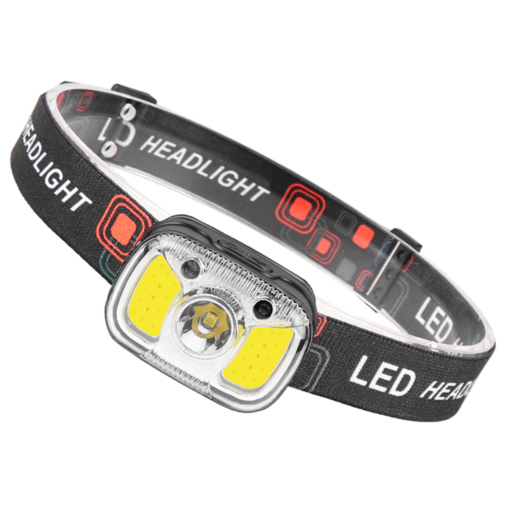thumbnail image 1 of XPG+COB Head Light 1200mAh LED Outdoor Headlight 550LM Tipo-C USB recargable, 1 of 9