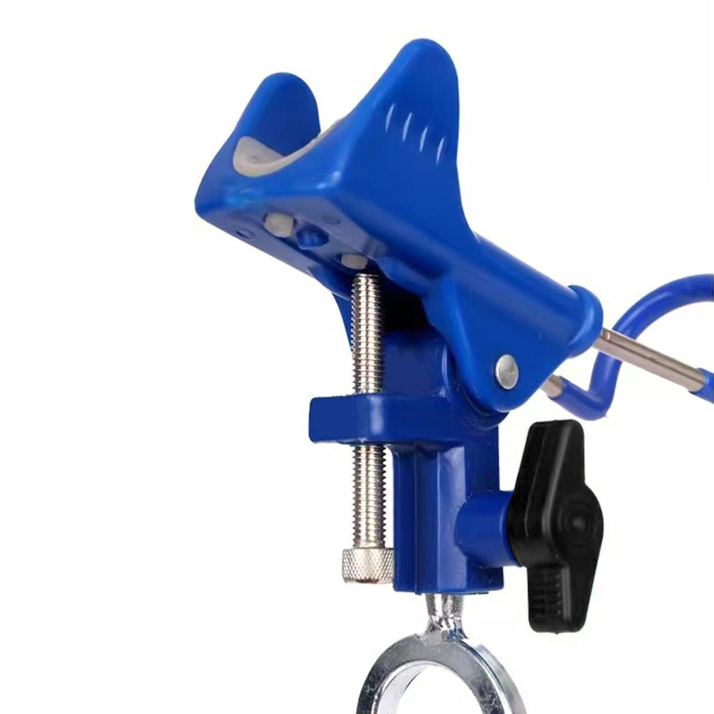 Soporte para caña de pescar, práctico estante de almacenamiento para caña de pescar, portátil para pesca en banco