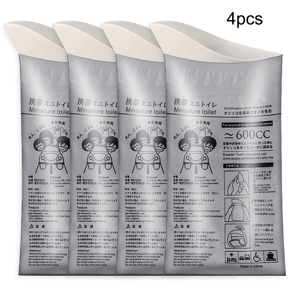thumbnail image 3 of Bolsas de orina para exteriores Ehuebsd 4 Uds 600ML bolsa de orinal desechable, 3 of 9