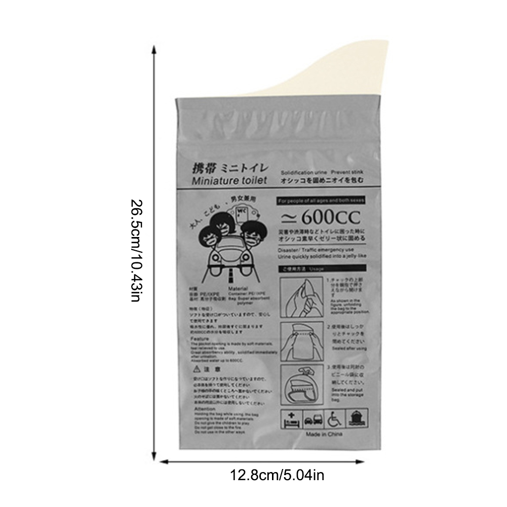 thumbnail image 2 of Bolsas de orina para exteriores Ehuebsd 4 Uds 600ML bolsa de orinal desechable, 2 of 9