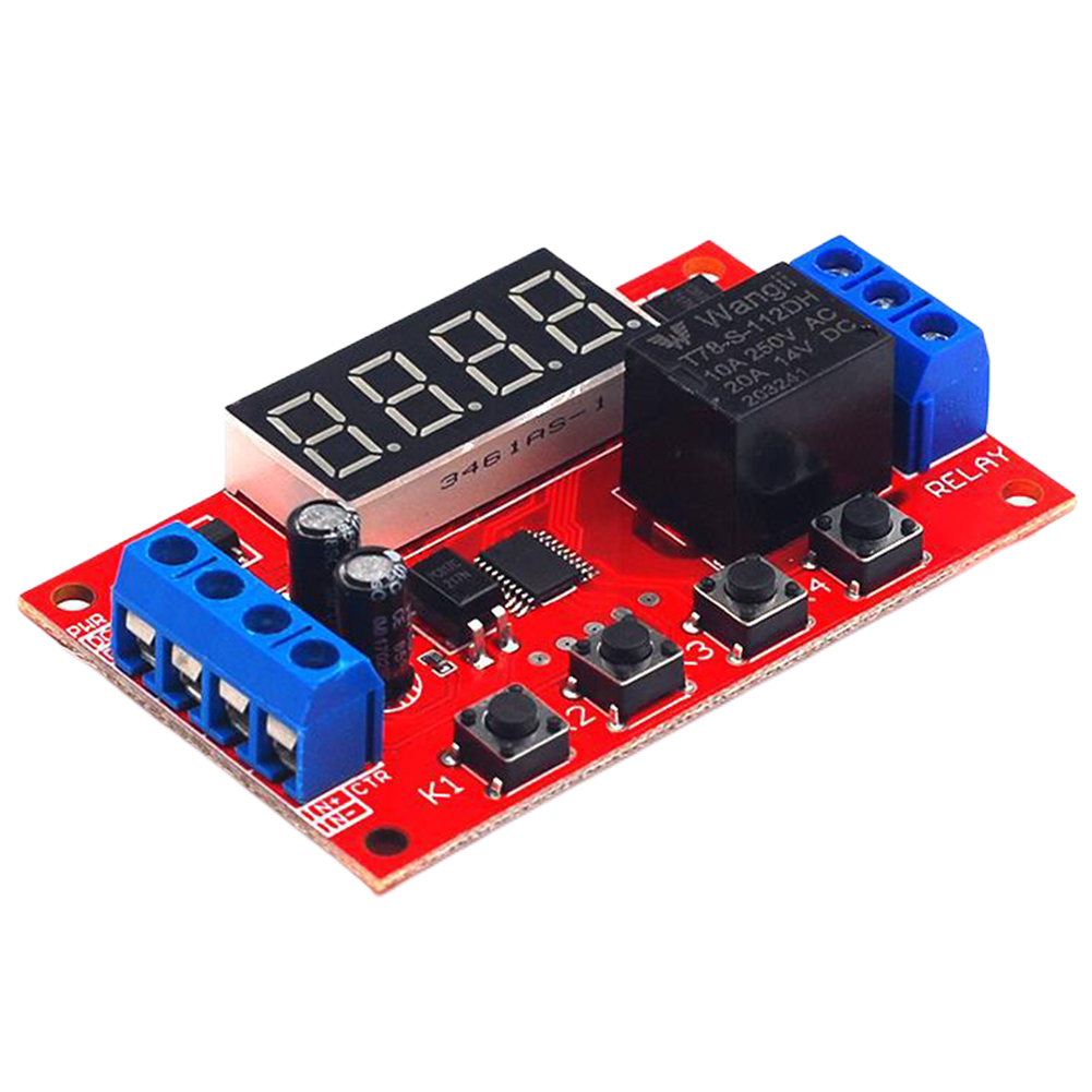 thumbnail image 4 of Módulo de relé de retardo de tiempo ajustable 12V Ehuebsd Interruptor de control de temporizador programable, 4 of 7