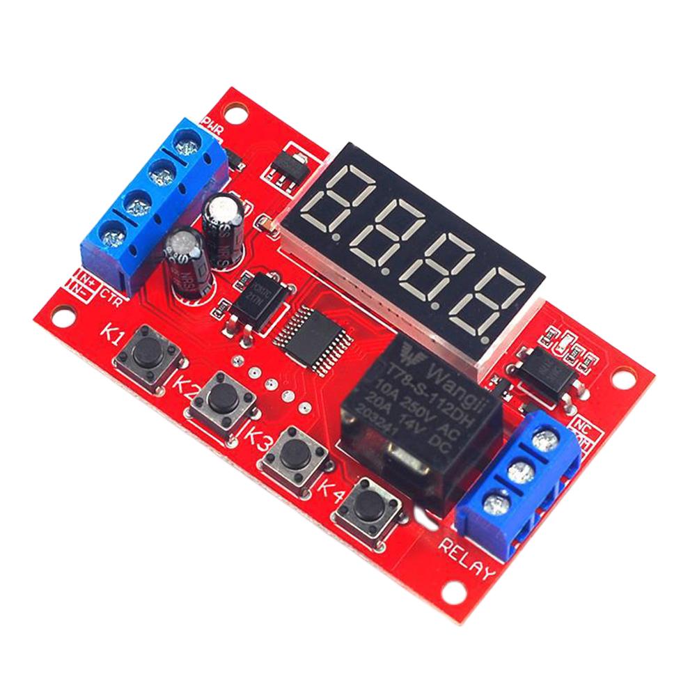 Módulo de relé de retardo de tiempo ajustable 12V Ehuebsd Interruptor de control de temporizador programable