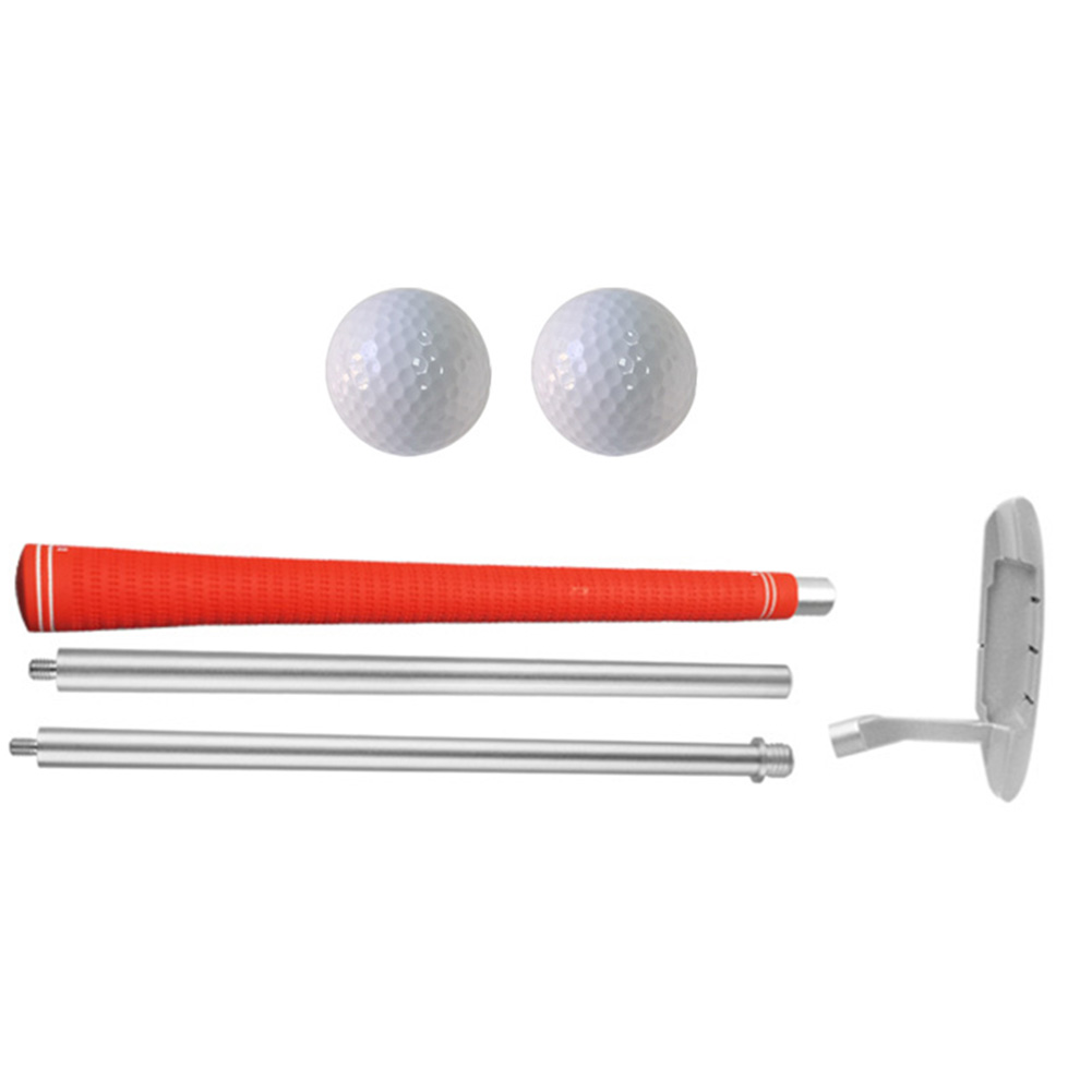 thumbnail image 4 of Putter de Golf de 3 secciones, cabeza de varilla plateada, longitud ajustable, accesorio de Golf antideslizante, 4 of 9