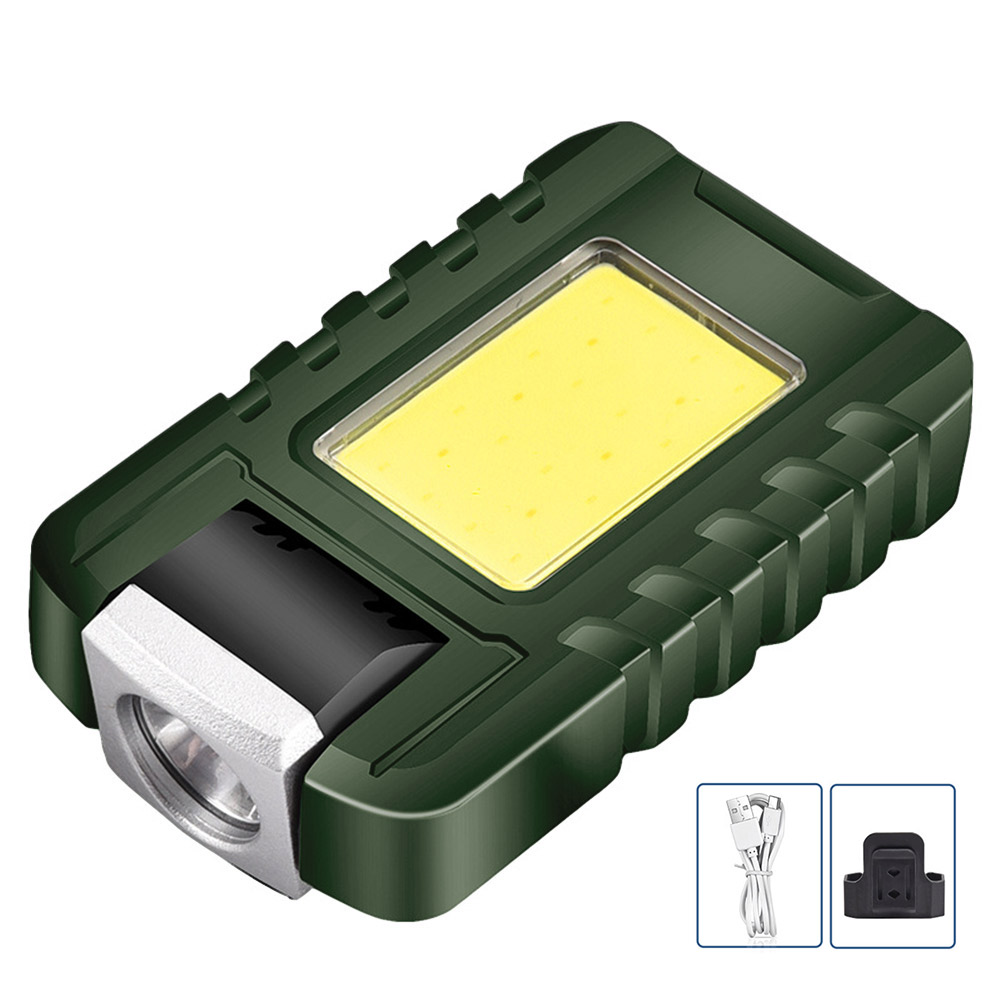 thumbnail image 1 of XPG COB Hat Clip Light 500mAh 500LM Tipo-C Linterna recargable Verde militar Verde, 1 of 6