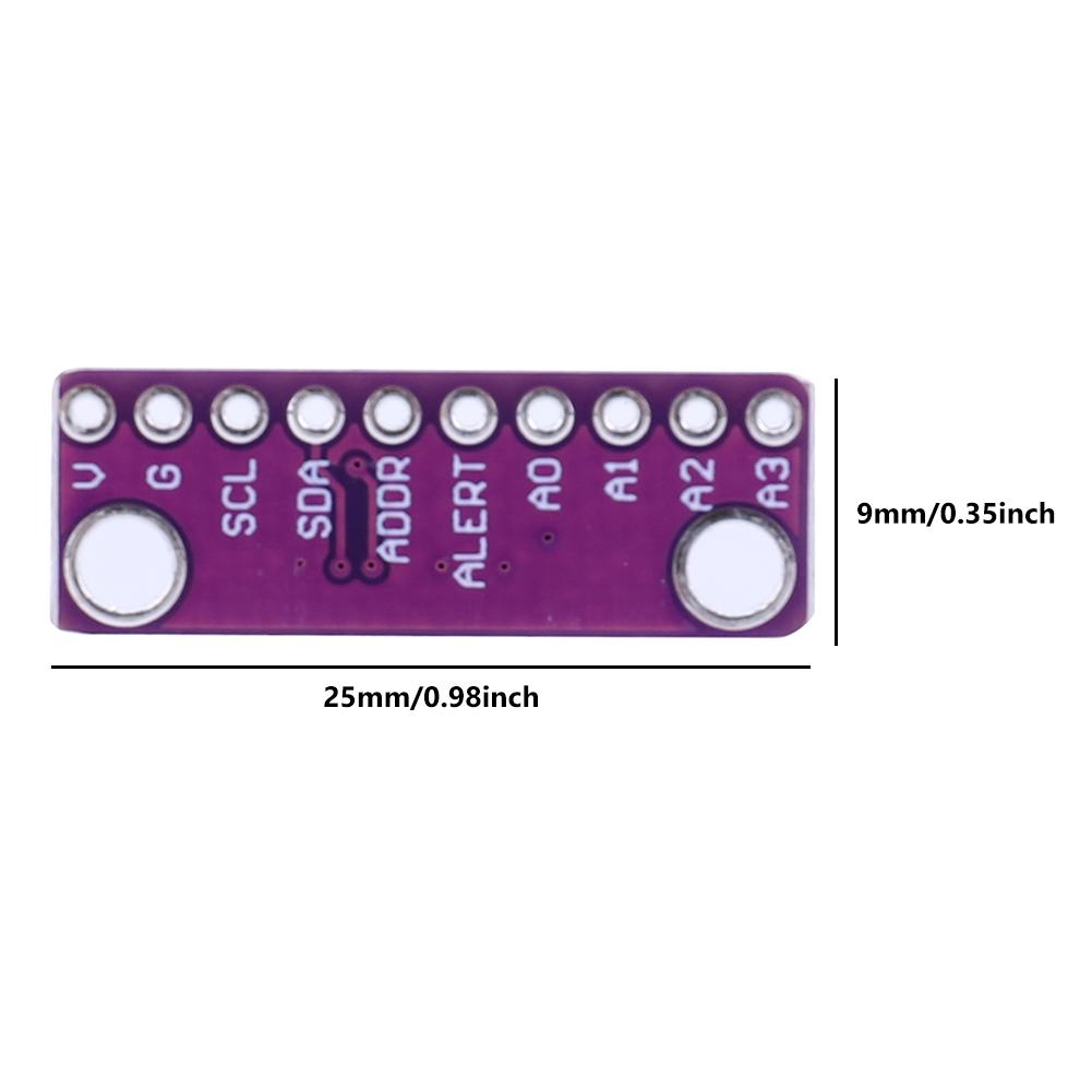 thumbnail image 2 of GY-ADS1115 Módulo de 4 canales de 16 bits Placa de desarrollo ADC Interfaz I2C de 2,0 V-5,5 V, 2 of 9
