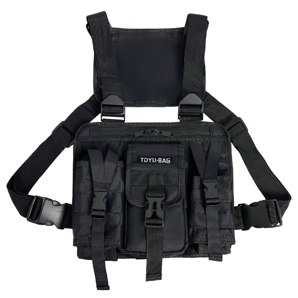 thumbnail image 5 of Bolsa de hombro Molle Bolsas de chaleco de hombro Molle ajustables para senderismo Viajes Ciclismo, 5 of 9