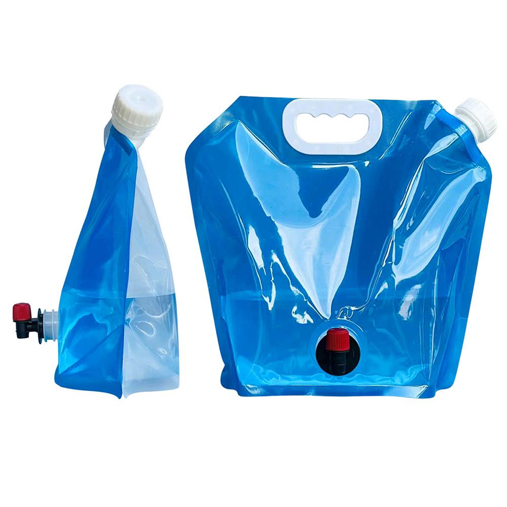 thumbnail image 3 of Bolsa de agua plegable para acampar, contenedor sin fugas con bolsa para grifo (10L), 3 of 9