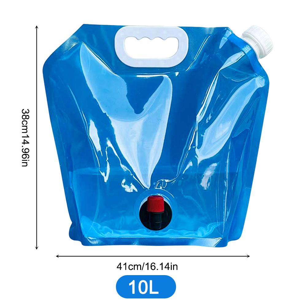 thumbnail image 2 of Bolsa de agua plegable para acampar, contenedor sin fugas con bolsa para grifo (10L), 2 of 9