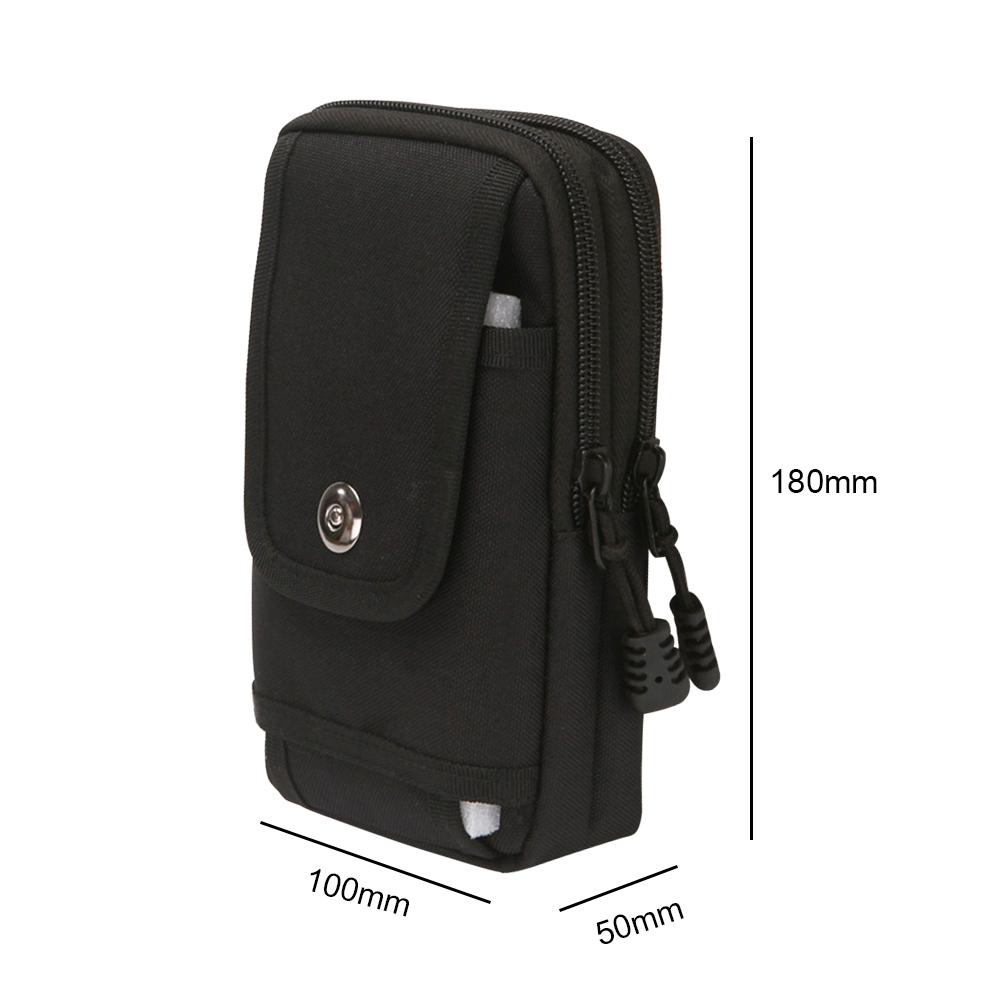 thumbnail image 2 of Riñonera para cinturón Bolsa para teléfono Caza Molle Utility Bolsas para exteriores Negro, 2 of 7