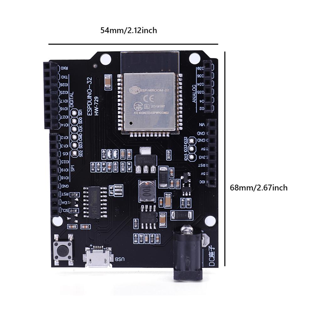 thumbnail image 2 of Placa de desarrollo ESP32 WiFi Bluetooth compatible 4MB Flash CH340 módulo, 2 of 9