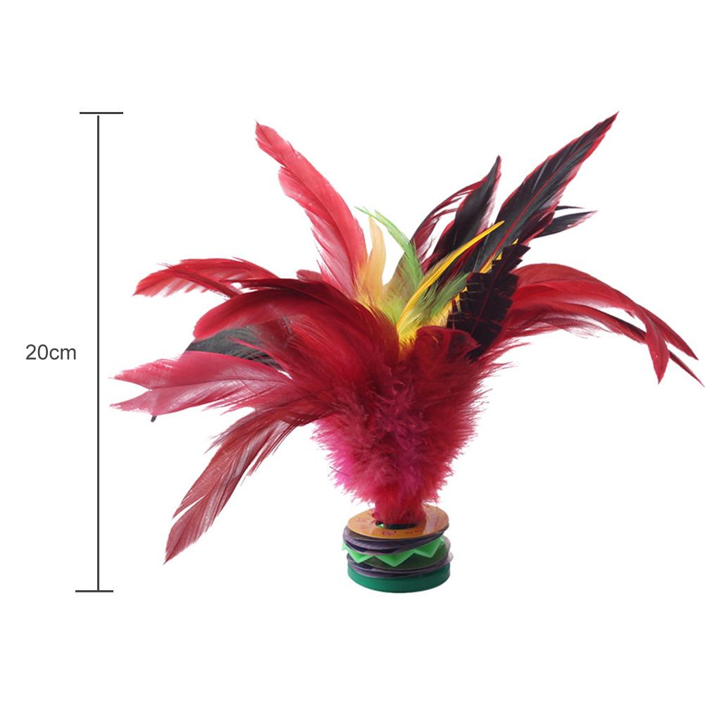 thumbnail image 2 of Volante 20cm Plumas Jianzi chinas Entretenimiento físico portátil, 2 of 7