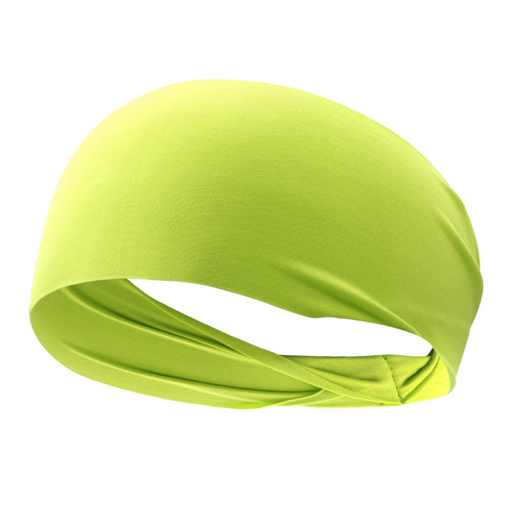 thumbnail image 1 of Frente Sweatband Antideslizante Transpirable para Hombres Mujeres (Fluorescente) Amarillo, 1 of 6