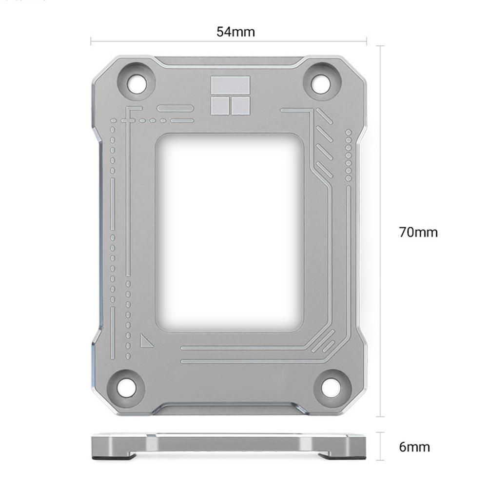 thumbnail image 2 of Protector de marco de corrección de flexión de CPU LGA1700-BCF Gen 12 para Intel (gris), 2 of 9