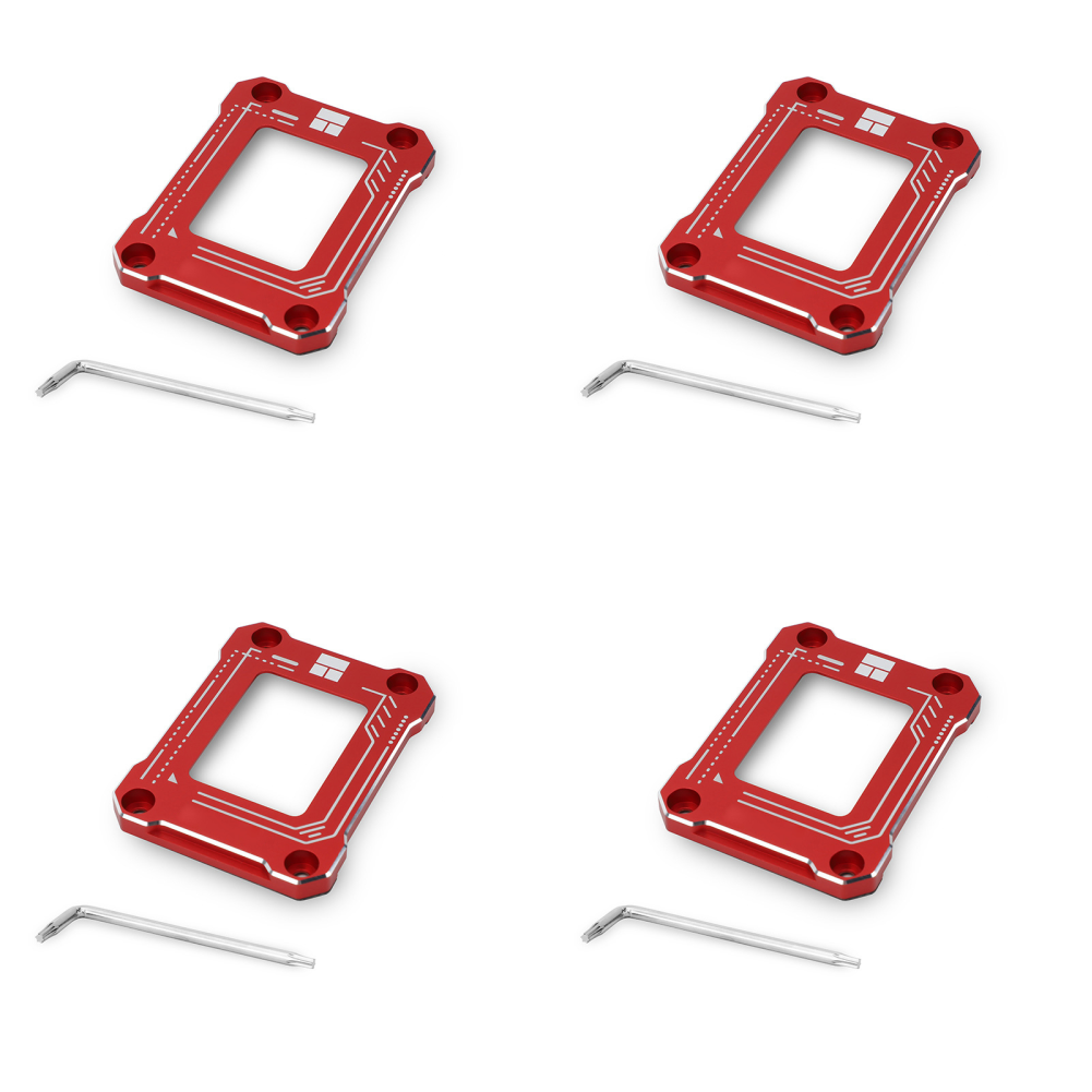 thumbnail image 3 of Protector de marco de corrección de flexión de CPU LGA1700-BCF Gen 12 para Intel (rojo), 3 of 9