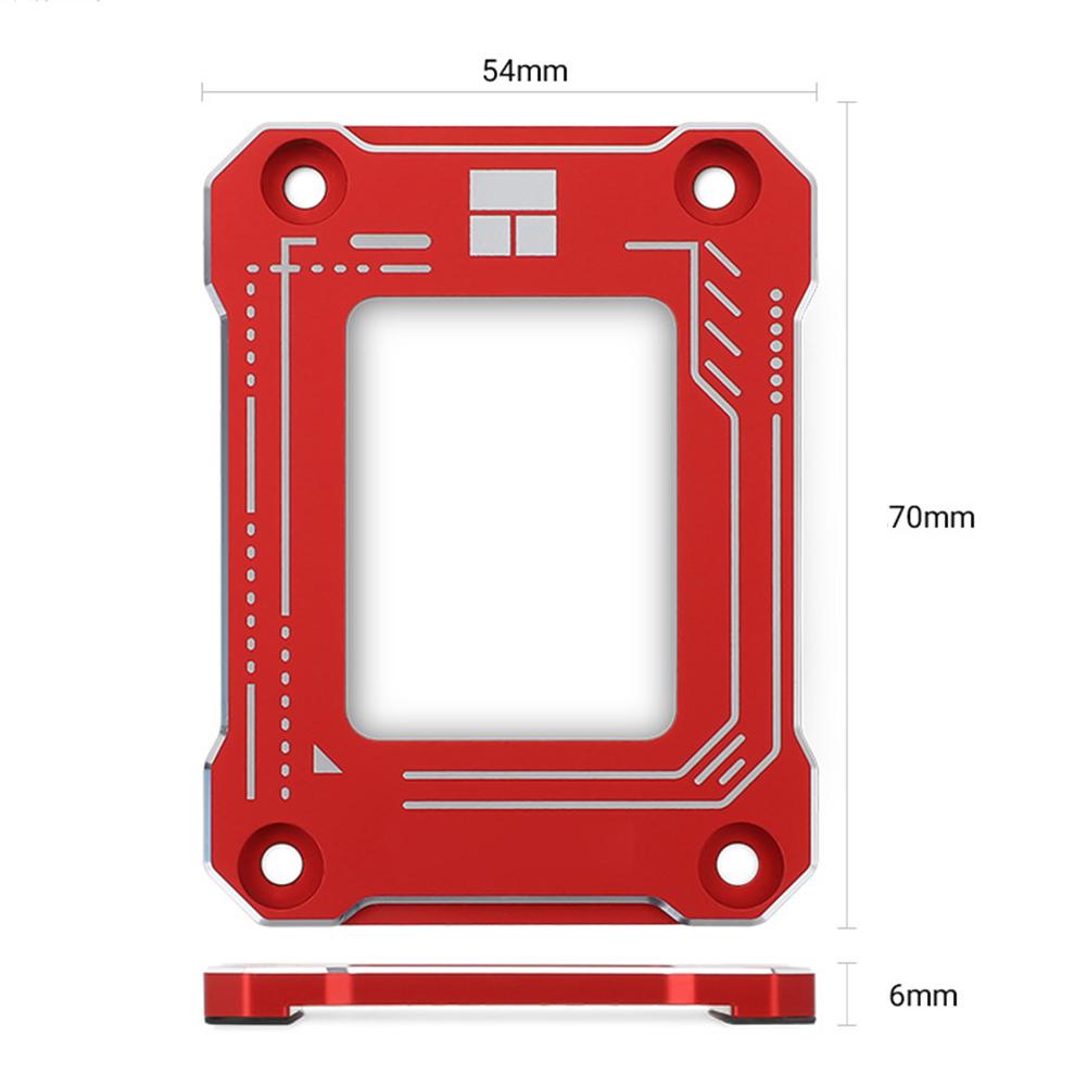 thumbnail image 2 of Protector de marco de corrección de flexión de CPU LGA1700-BCF Gen 12 para Intel (rojo), 2 of 9