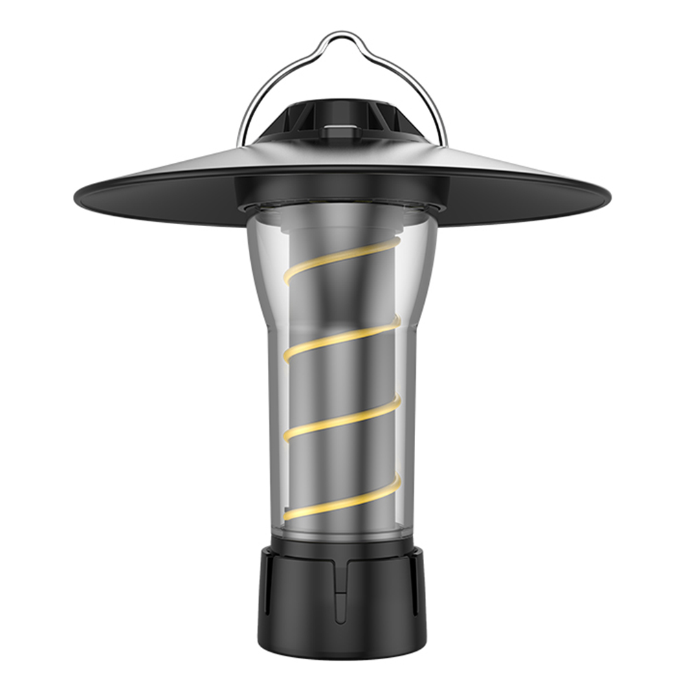 thumbnail image 4 of Linterna de Camping de 2200mAh tipo C recargable 200LM IPX4 impermeable 5 modos de iluminación con Base magnética para senderismo y trabajo, 4 of 9