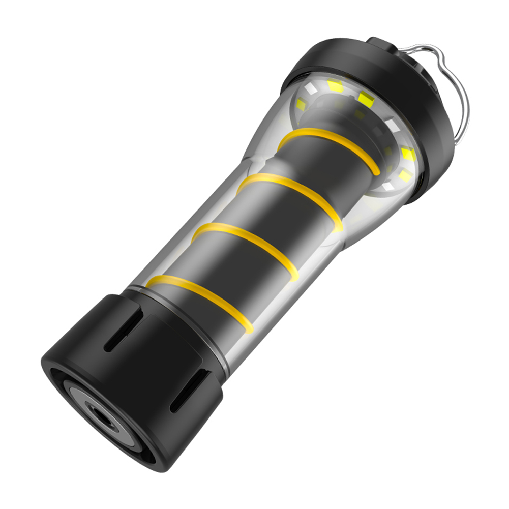 thumbnail image 2 of Linterna de Camping de 2200mAh tipo C recargable 200LM IPX4 impermeable 5 modos de iluminación con Base magnética para senderismo y trabajo, 2 of 9