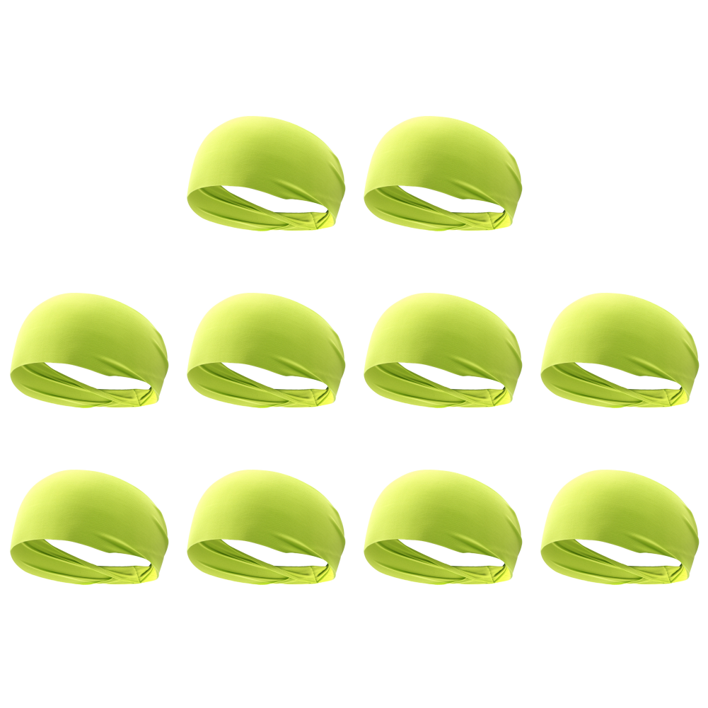 thumbnail image 5 of Frente Sweatband Antideslizante Transpirable para Hombres Mujeres (Fluorescente) Amarillo, 5 of 6