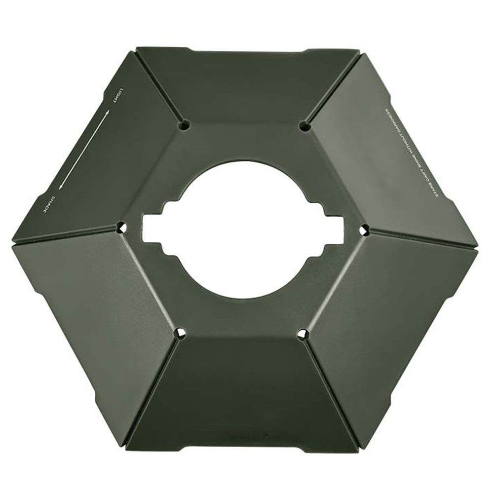 thumbnail image 1 of Pantalla Vintage Camping Linterna Hexágono Carpa Lámpara Pantalla para CARGO Army Green Green, 1 of 5