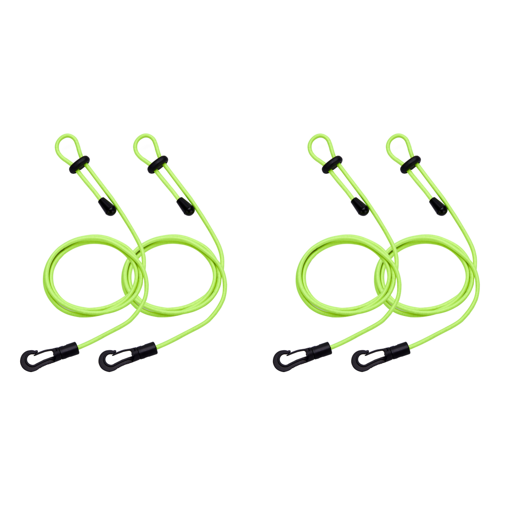 thumbnail image 5 of Correa de remo para kayak, cuerda de seguridad portátil ajustable para canoa, color verde, 2 uds., 5 of 9