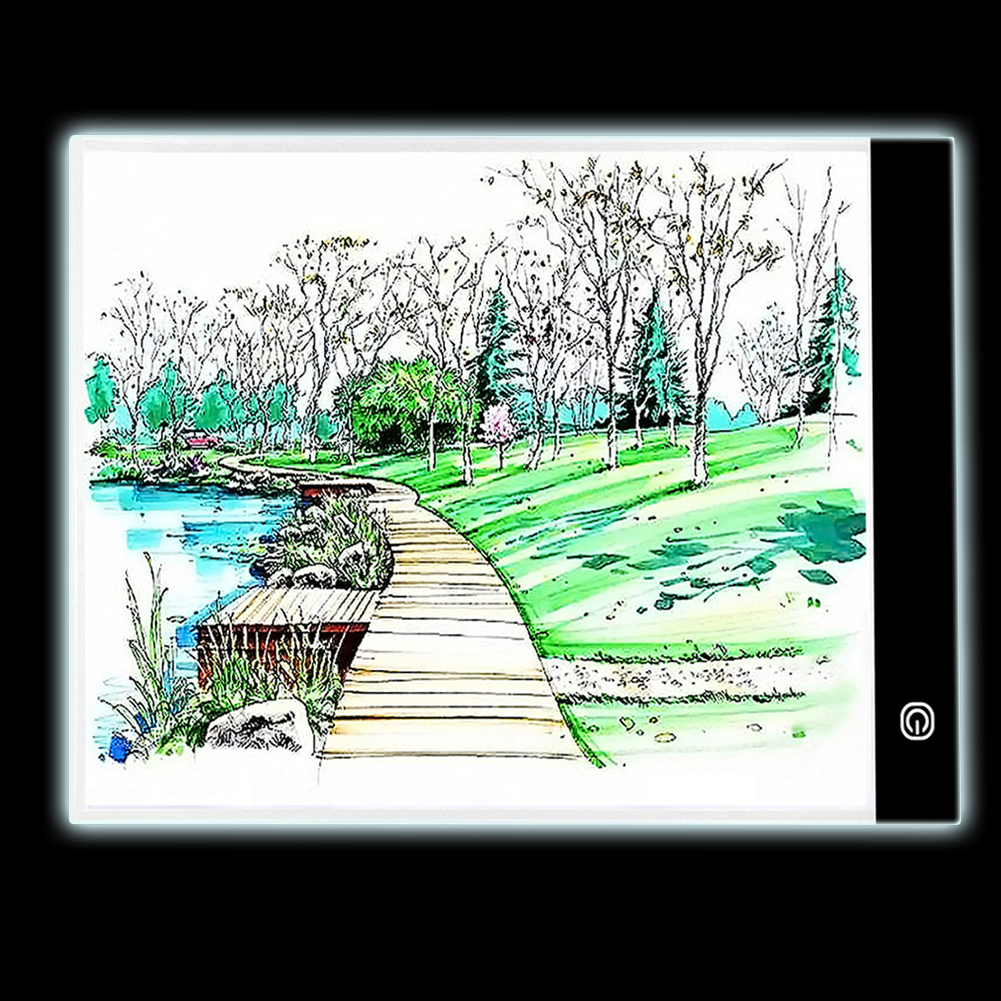 Tableta de dibujo de copia LED Ehuebsd A3 almohadilla de luz de seguimiento regulable